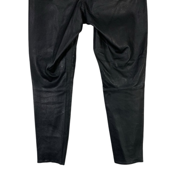 Lucky Brand Bridget Lamb Leather High Rise Pants Size 32 - Picture 7 of 10